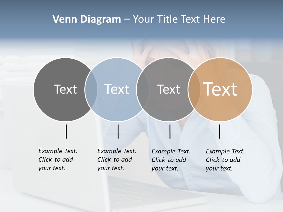Youth Attractive Businesswoman PowerPoint Template