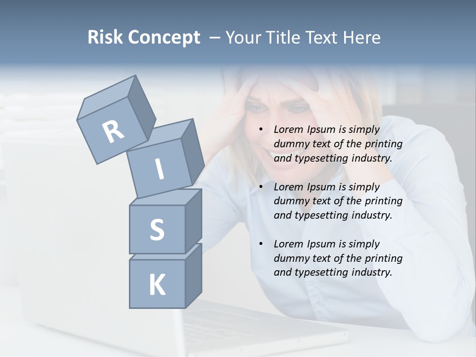 Youth Attractive Businesswoman PowerPoint Template