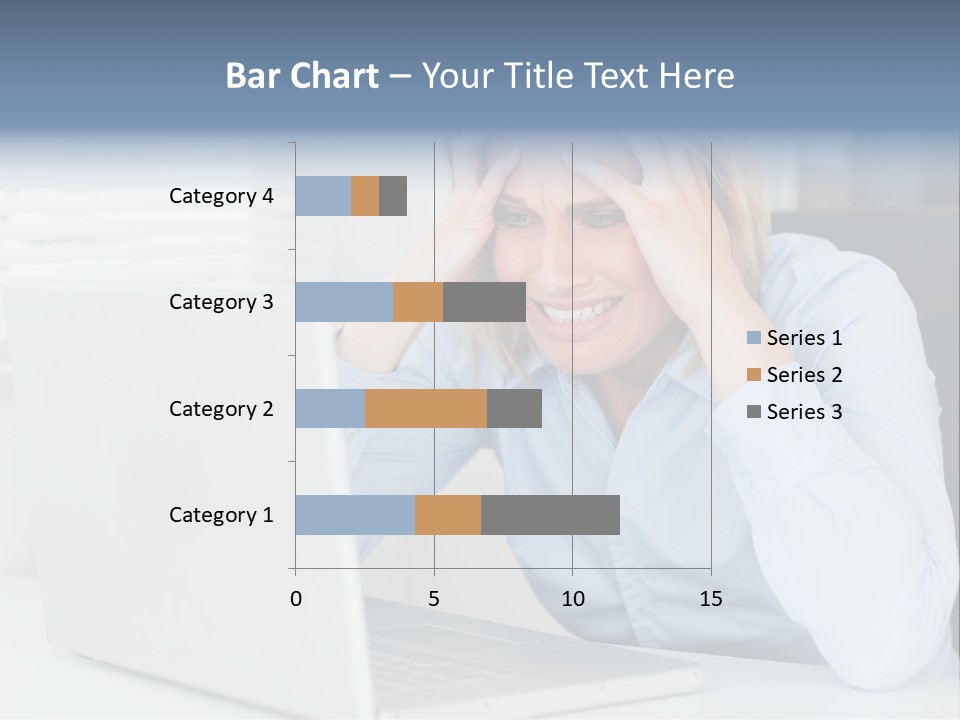 Youth Attractive Businesswoman PowerPoint Template