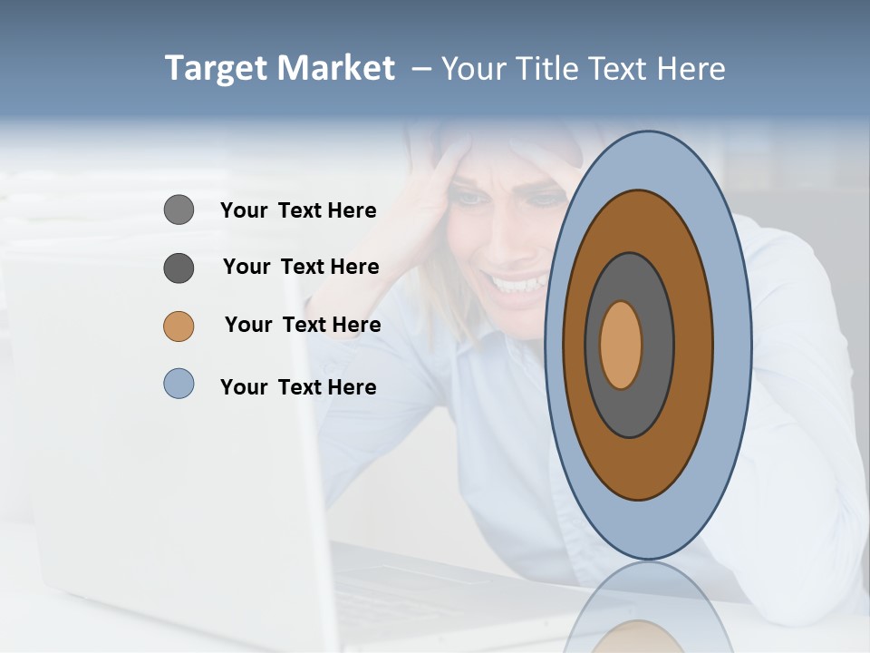 Youth Attractive Businesswoman PowerPoint Template