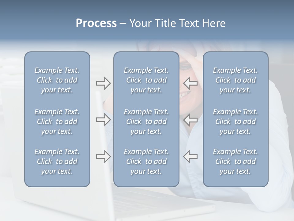 Youth Attractive Businesswoman PowerPoint Template