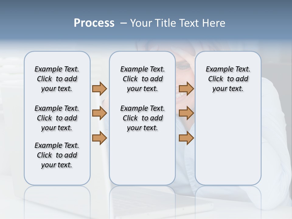 Youth Attractive Businesswoman PowerPoint Template