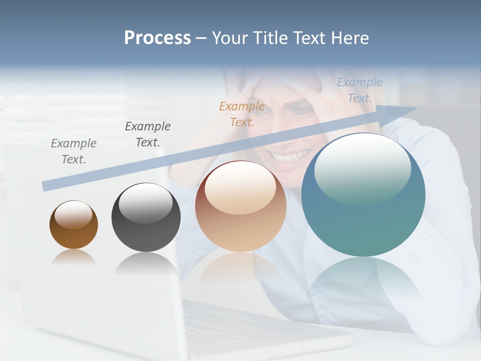 Youth Attractive Businesswoman PowerPoint Template