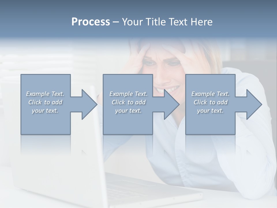 Youth Attractive Businesswoman PowerPoint Template