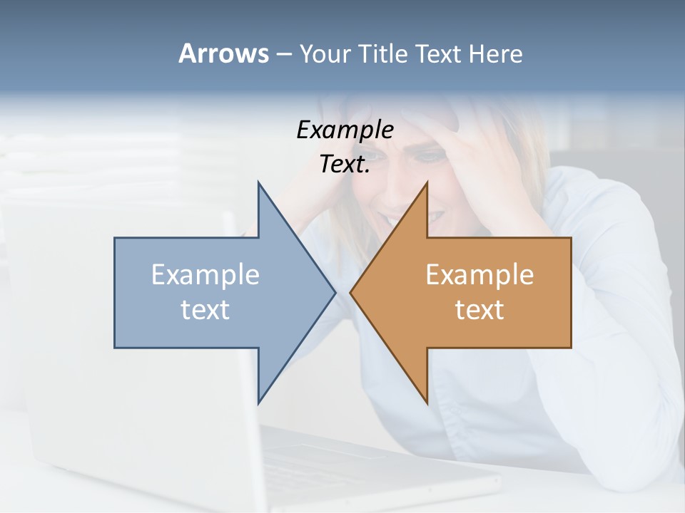 Youth Attractive Businesswoman PowerPoint Template