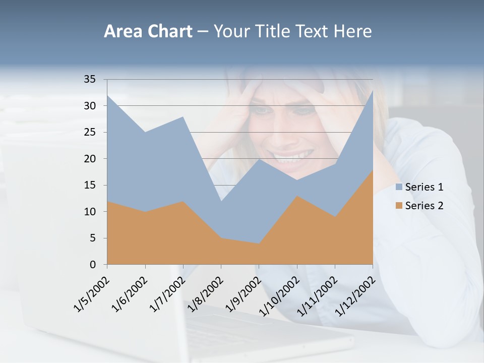 Youth Attractive Businesswoman PowerPoint Template