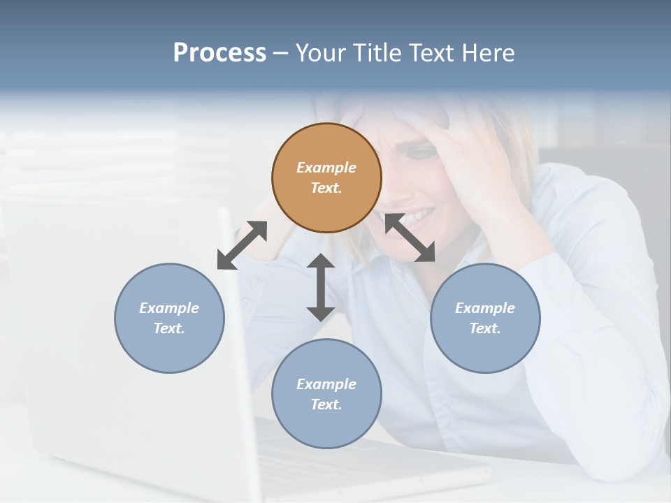 Youth Attractive Businesswoman PowerPoint Template