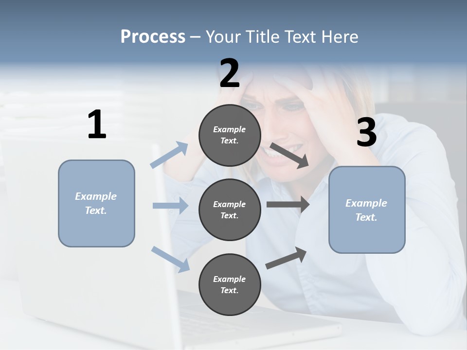 Youth Attractive Businesswoman PowerPoint Template