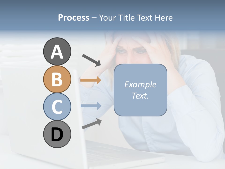 Youth Attractive Businesswoman PowerPoint Template