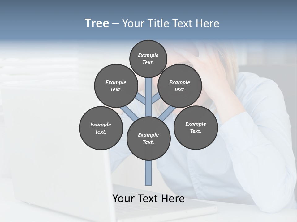 Youth Attractive Businesswoman PowerPoint Template