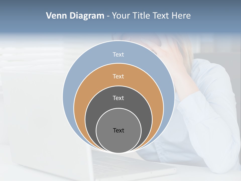 Youth Attractive Businesswoman PowerPoint Template