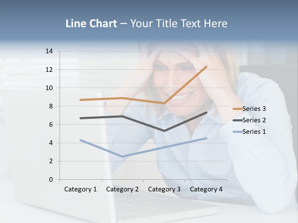 Youth Attractive Businesswoman PowerPoint Template