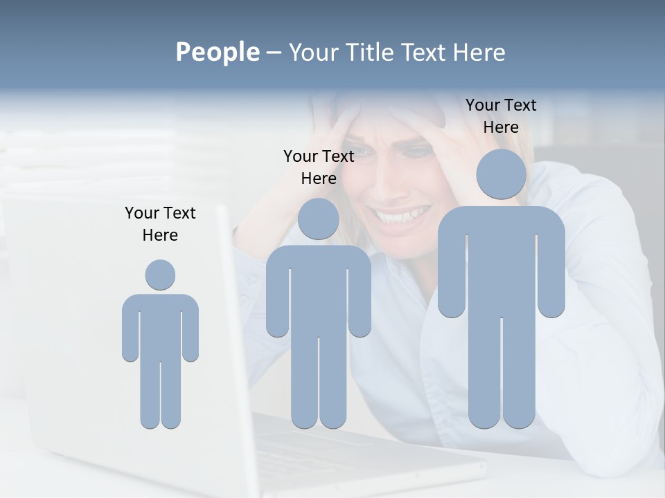 Youth Attractive Businesswoman PowerPoint Template