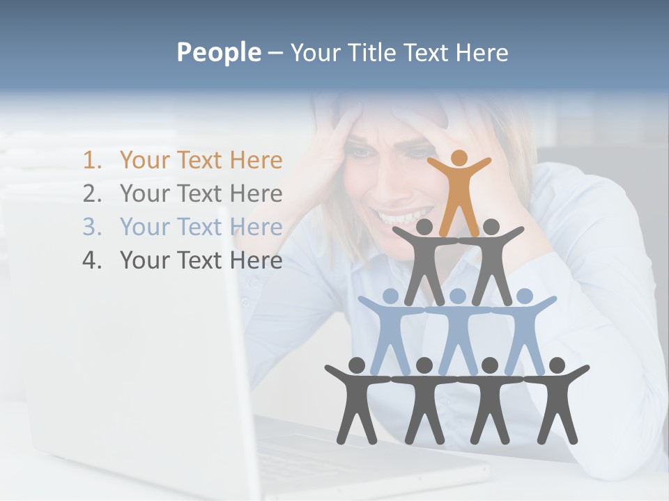 Youth Attractive Businesswoman PowerPoint Template