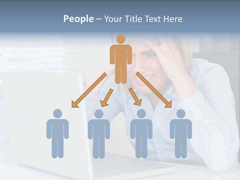 Youth Attractive Businesswoman PowerPoint Template