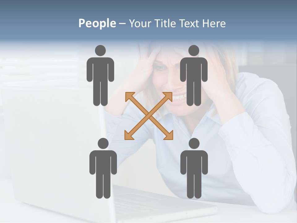 Youth Attractive Businesswoman PowerPoint Template