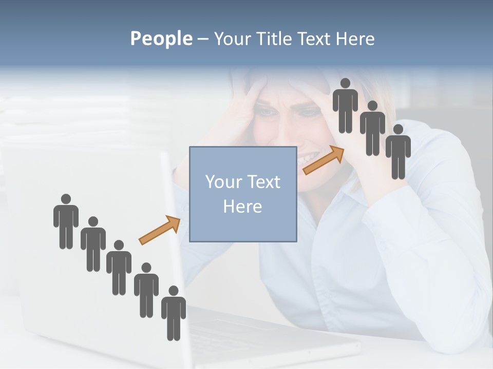 Youth Attractive Businesswoman PowerPoint Template