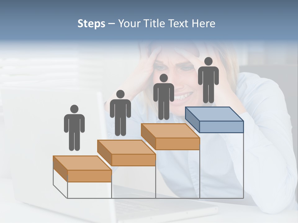 Youth Attractive Businesswoman PowerPoint Template