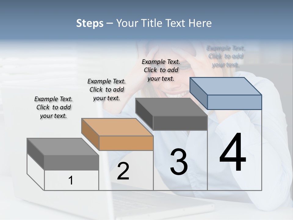 Youth Attractive Businesswoman PowerPoint Template