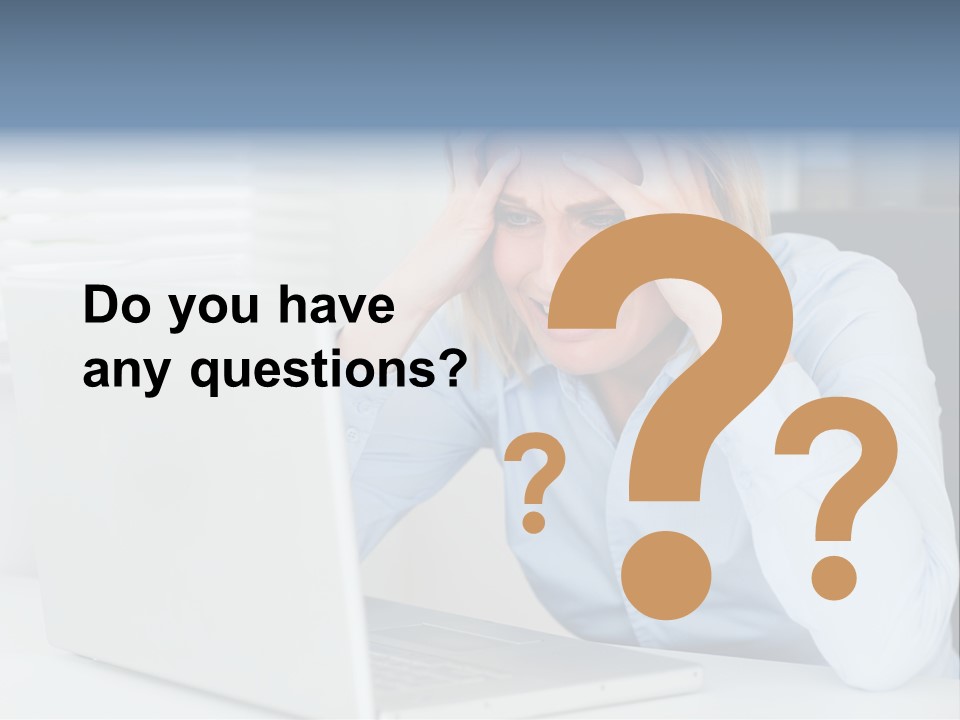 Youth Attractive Businesswoman PowerPoint Template