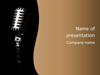 Mic Microphone Instrument PowerPoint Template