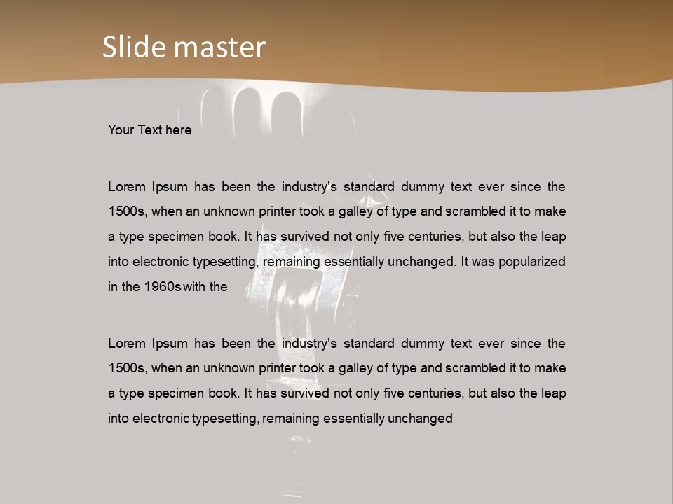 Mic Microphone Instrument PowerPoint Template