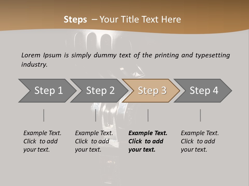 Mic Microphone Instrument PowerPoint Template