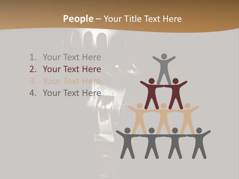 Mic Microphone Instrument PowerPoint Template