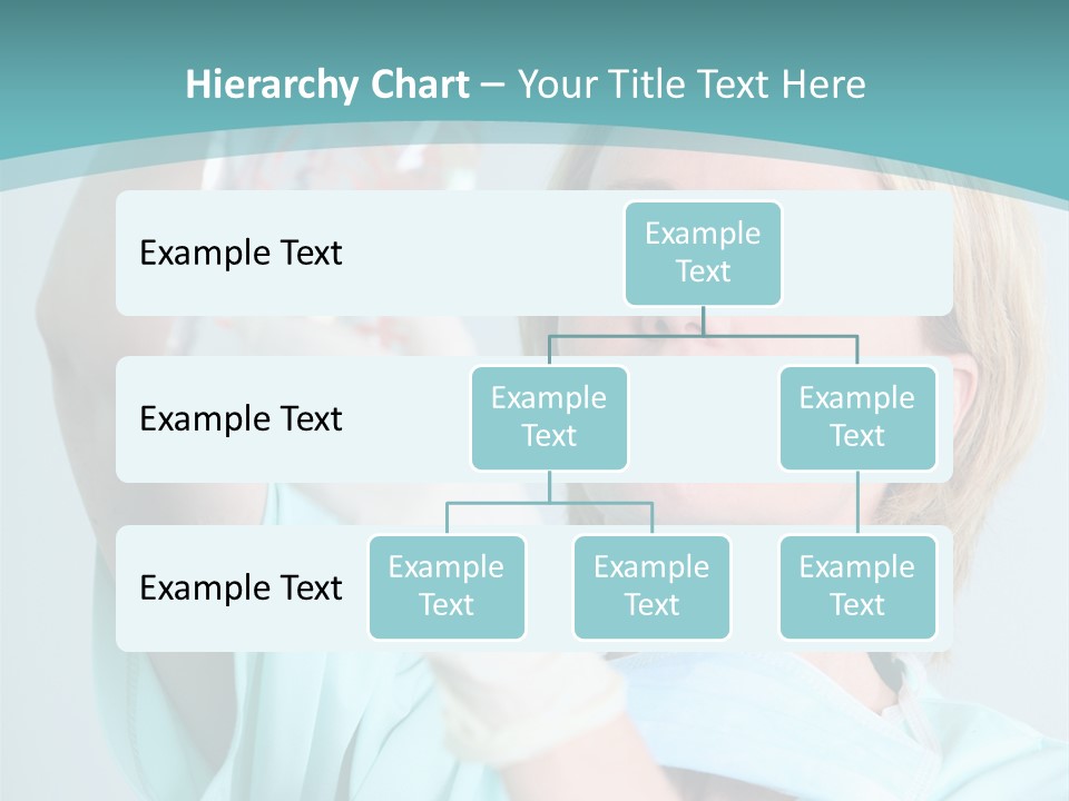 A Woman In A Blue Shirt Is Holding A Plastic Bag PowerPoint Template