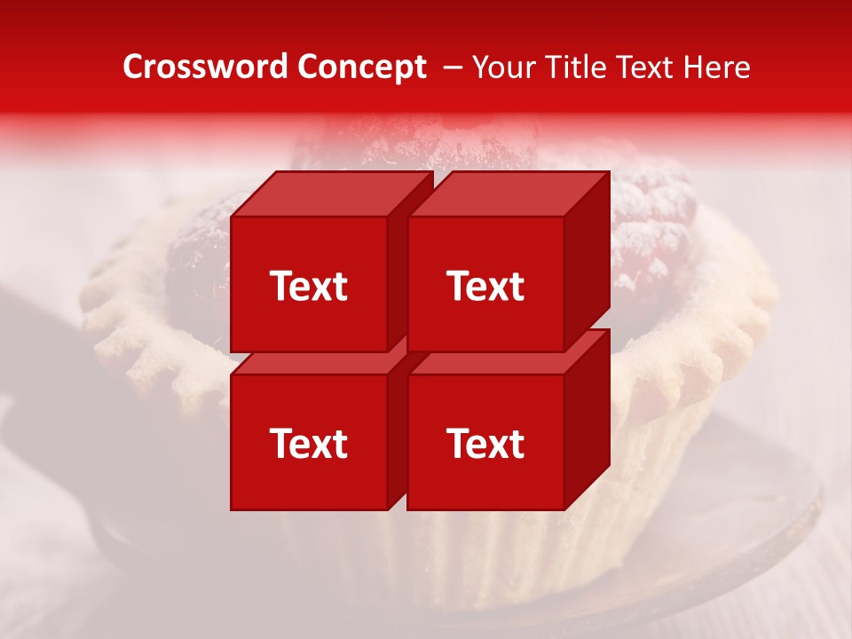 Tartlet Wooden Pastry PowerPoint Template