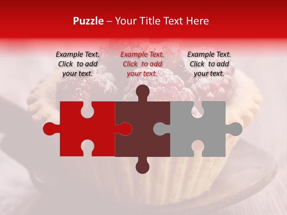 Tartlet Wooden Pastry PowerPoint Template