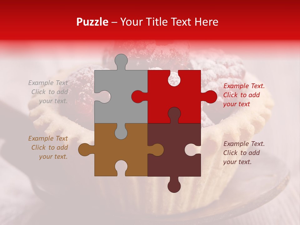 Tartlet Wooden Pastry PowerPoint Template