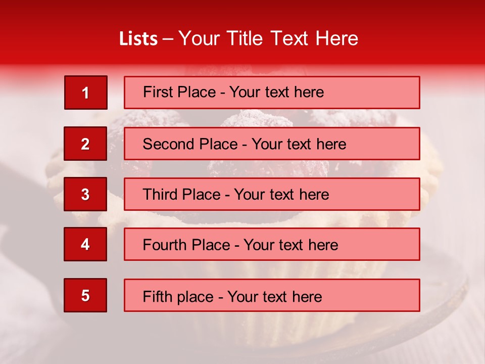 Tartlet Wooden Pastry PowerPoint Template