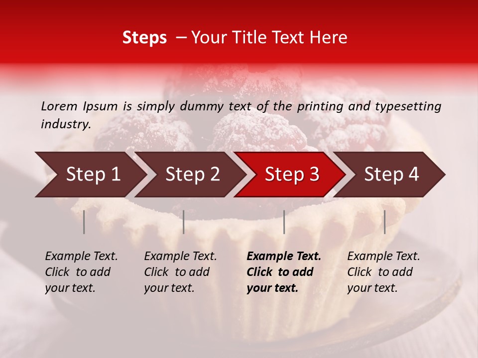 Tartlet Wooden Pastry PowerPoint Template