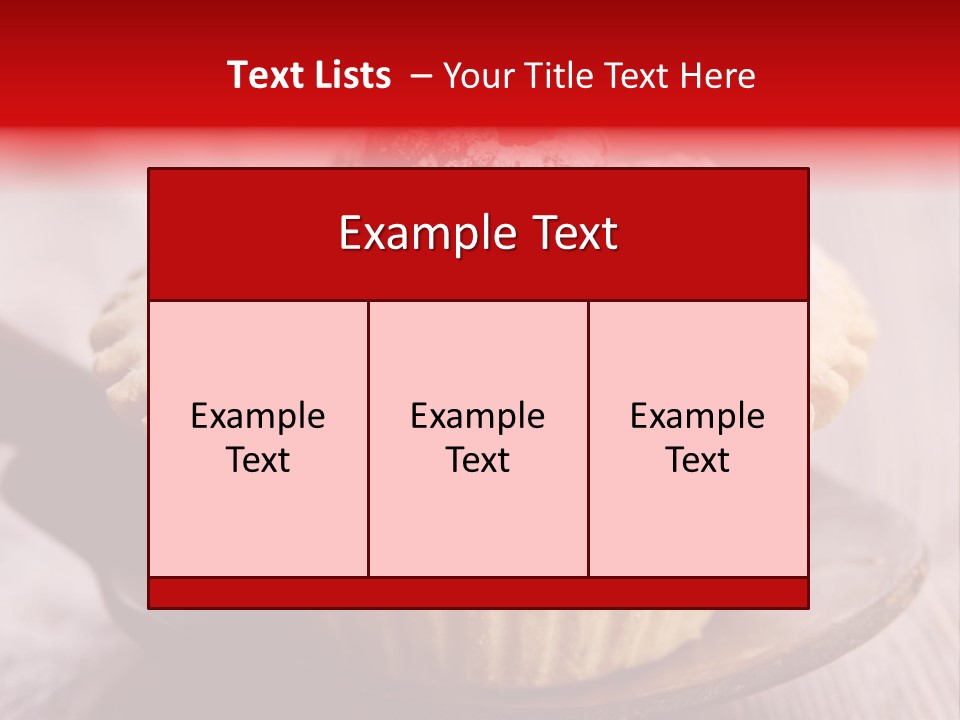 Tartlet Wooden Pastry PowerPoint Template