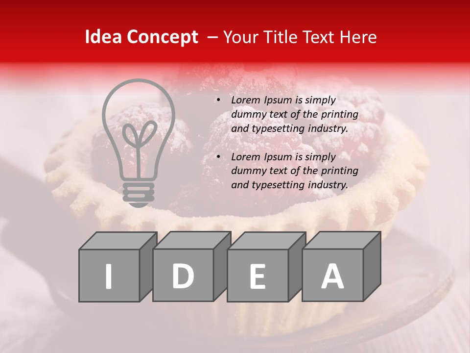 Tartlet Wooden Pastry PowerPoint Template