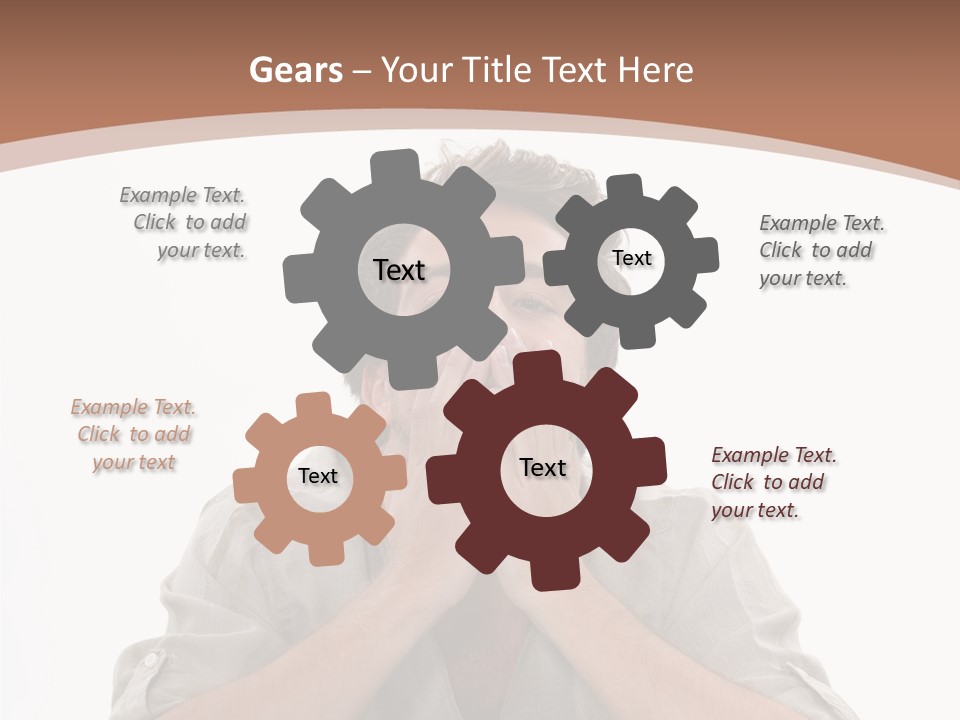 Notebook Phone Exasperated PowerPoint Template