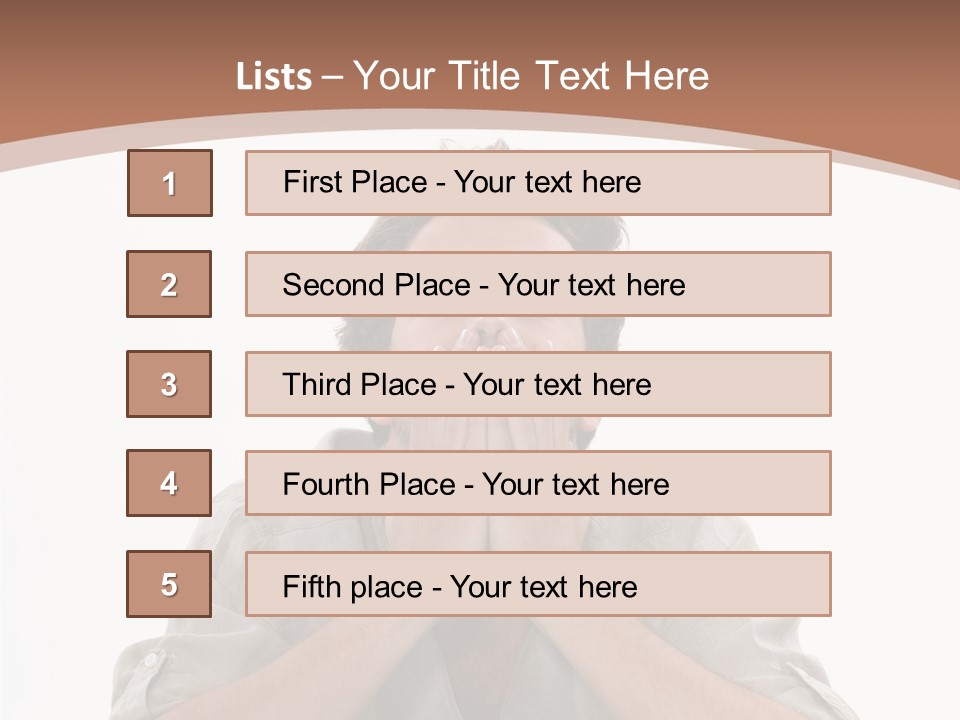 Notebook Phone Exasperated PowerPoint Template