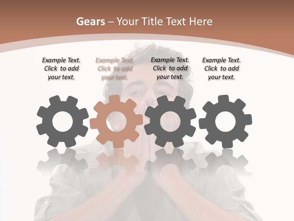 Notebook Phone Exasperated PowerPoint Template