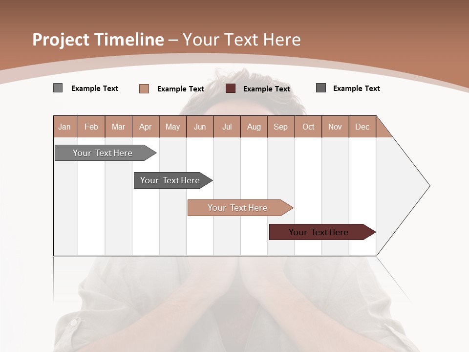 Notebook Phone Exasperated PowerPoint Template