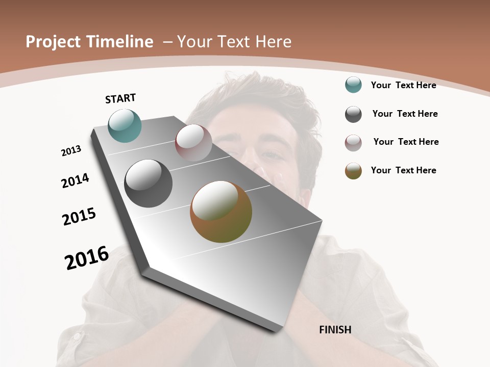 Notebook Phone Exasperated PowerPoint Template
