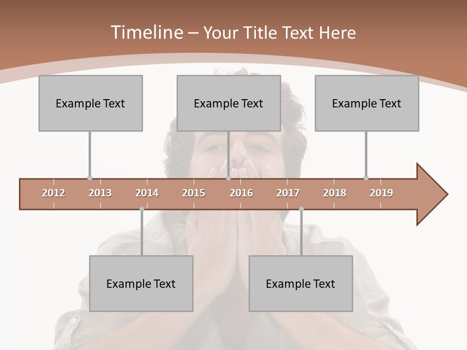 Notebook Phone Exasperated PowerPoint Template