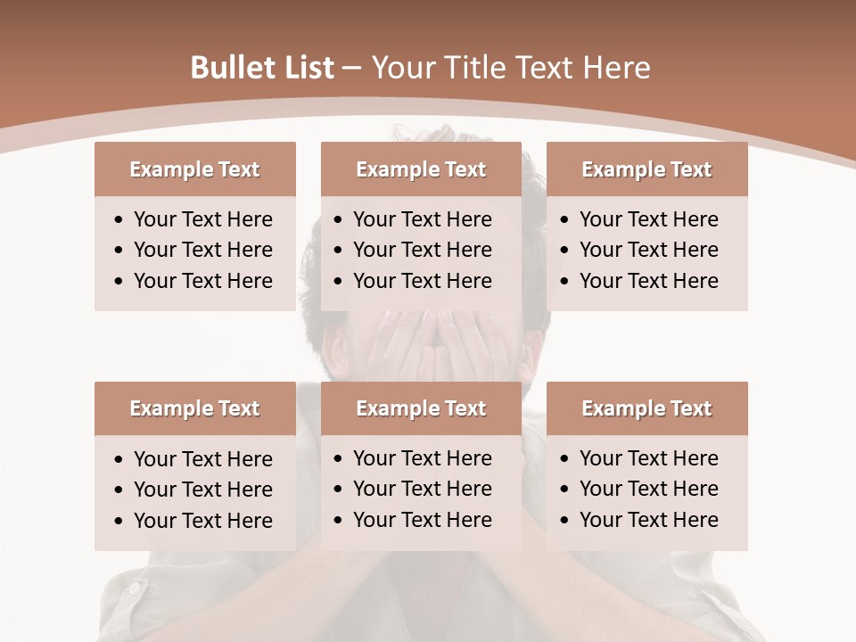 Notebook Phone Exasperated PowerPoint Template