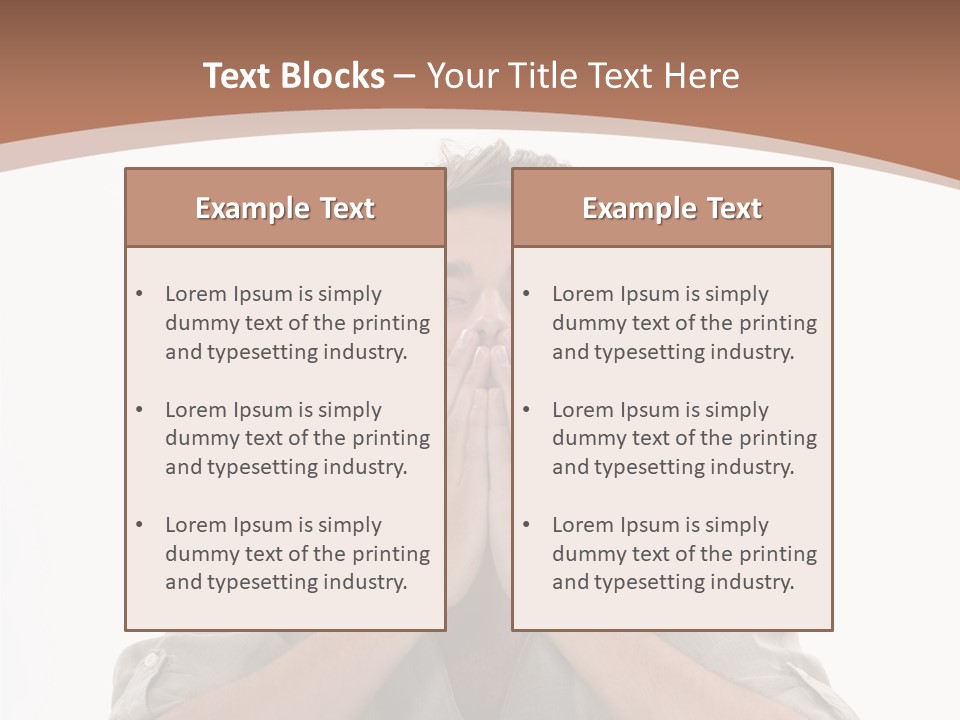 Notebook Phone Exasperated PowerPoint Template