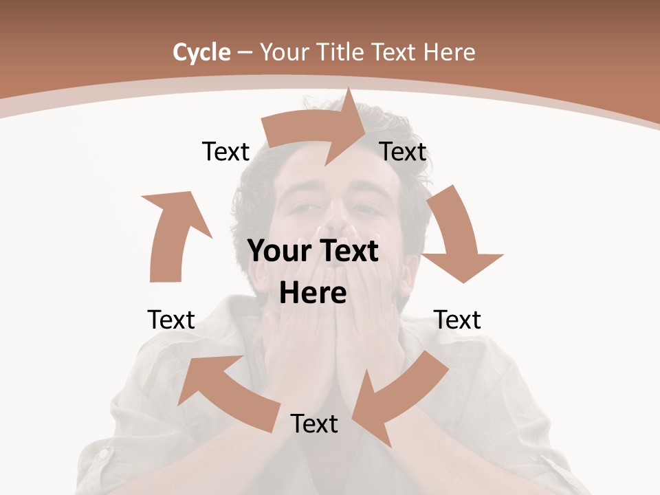 Notebook Phone Exasperated PowerPoint Template