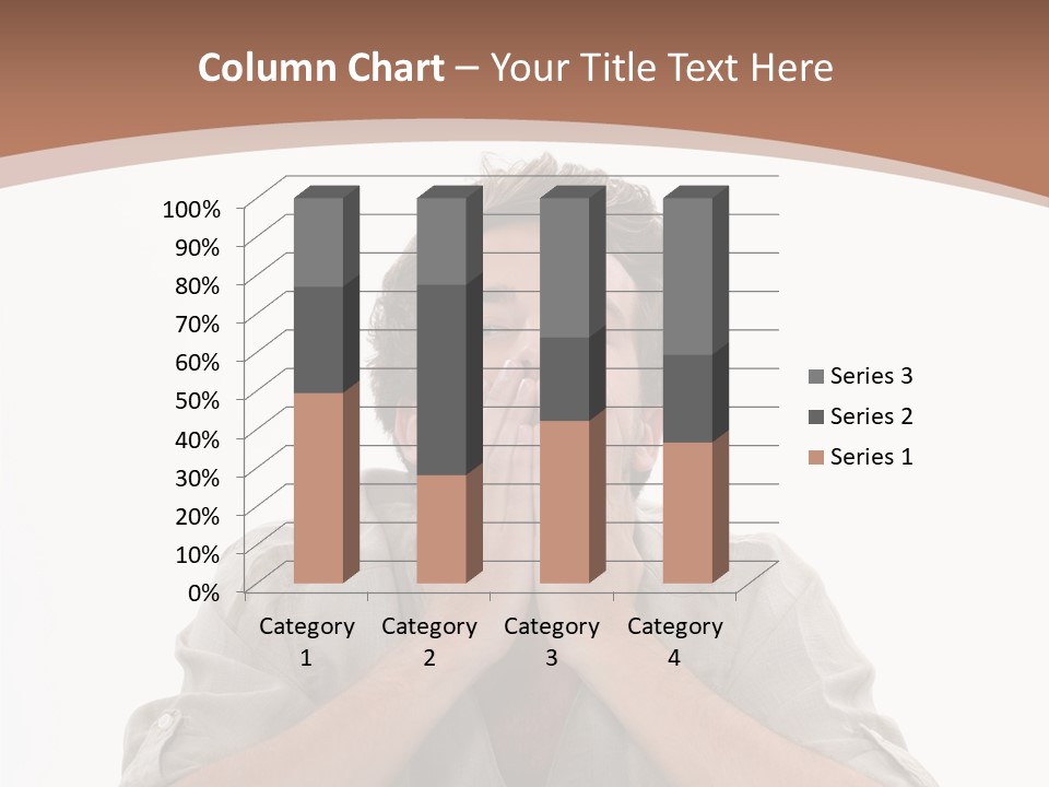 Notebook Phone Exasperated PowerPoint Template