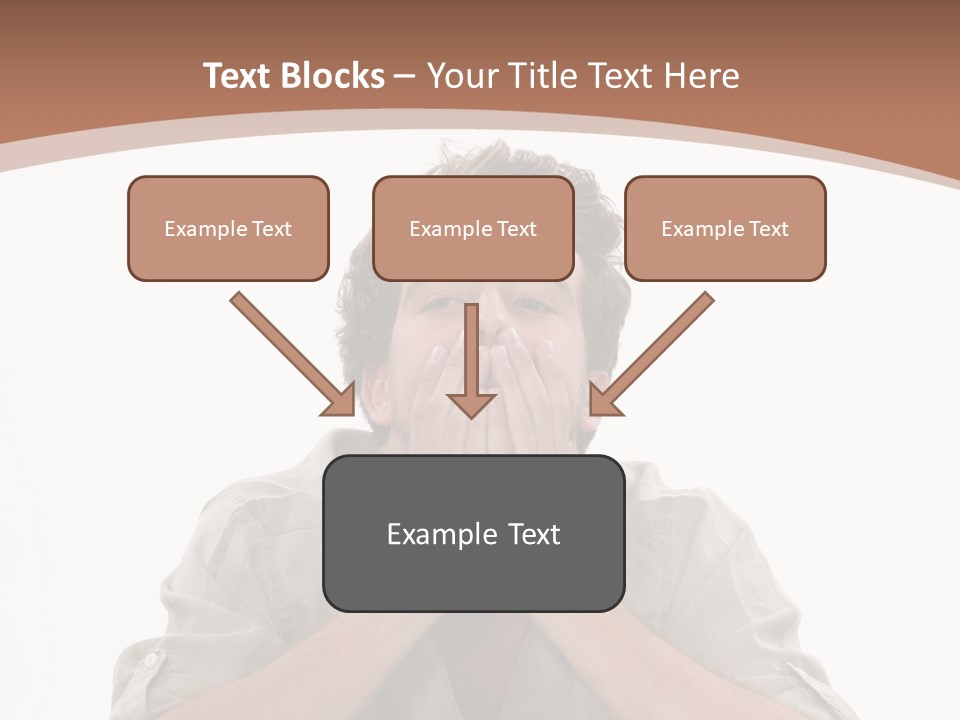 Notebook Phone Exasperated PowerPoint Template