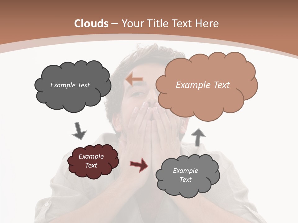 Notebook Phone Exasperated PowerPoint Template