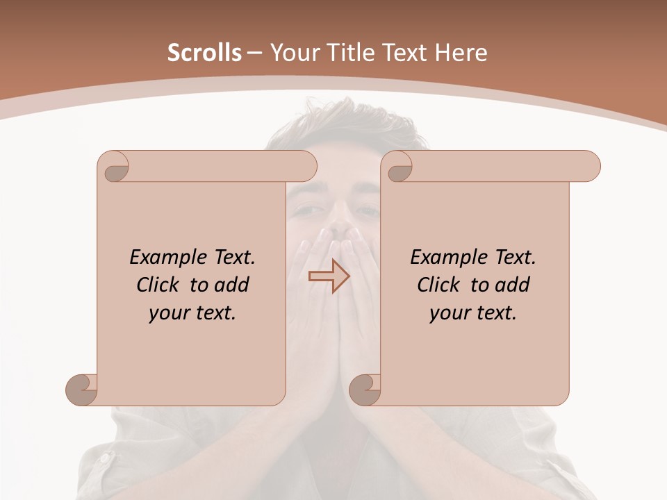 Notebook Phone Exasperated PowerPoint Template