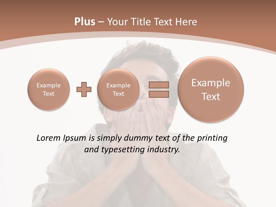 Notebook Phone Exasperated PowerPoint Template